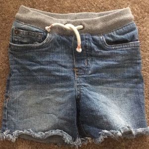Boys denim distressed shorts!